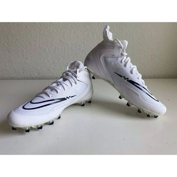 Men’s Sz 12.5 Nike Alpha Huarache 8 Elite White Lacrosse Cleats CW4447-101 - Picture 2 of 12